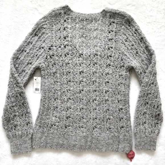 JOIE Despoina Gray Long Sleeve Alpaca Wool Blend Sweater--NWT—XL - Picture 13 of 16